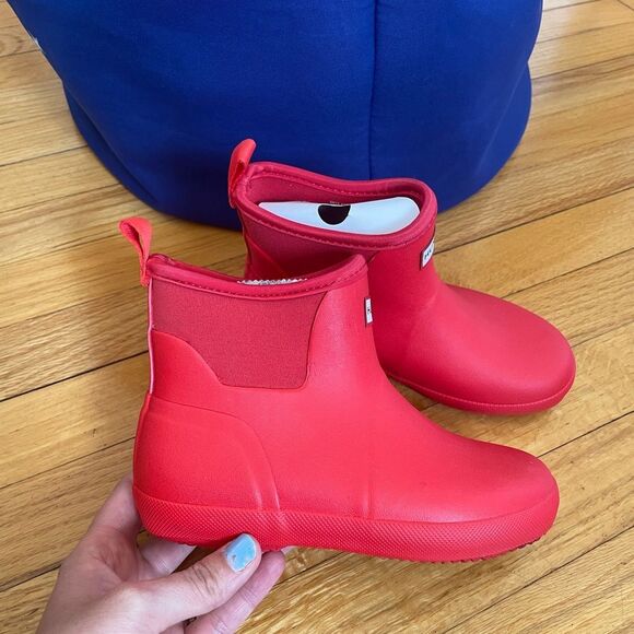 Hunter Big Kids Finley pull on waterproof rain boots size 13 new - Picture 1 of 8